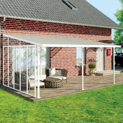 B&Q - PalramCanopia 4 Series White Patio Cover Side Wall