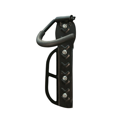 Palram - Canopia Vertical Bicycle Hanger - Black - Rubber Coated Hook - Wall Mounted - 25kg Max Load - Image 4