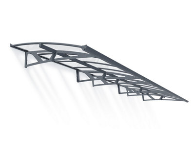 B&Q -  Amsterdam 6690 Grey Door Canopy(H)33Cm (W)670.5Cm (D)13.9Cm