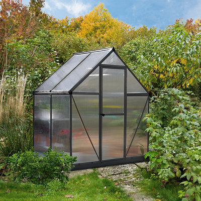 PalramCanopia Mythos Grey 6X4 Greenhouse With Adjustable Vent from B&Q