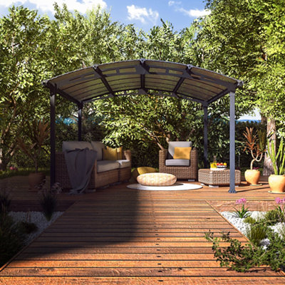PalramCanopia Tucson Grey Rectangular Garden Gazebo(W)4.3M (D)3.59M from B&Q