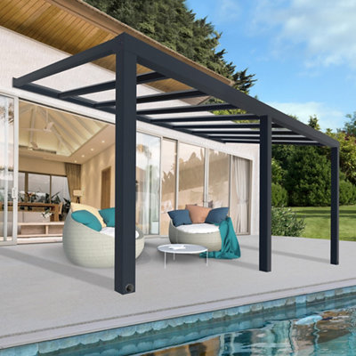 PalramCanopia Stockholm Grey Patio Cover (H)3.4M (W)5.9M from B&Q