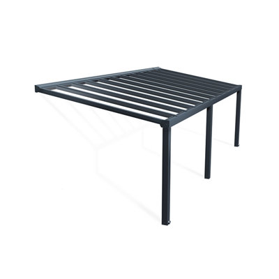 PalramCanopia Stockholm Grey Patio Cover (H)3.4M (W)8.1M from B&Q