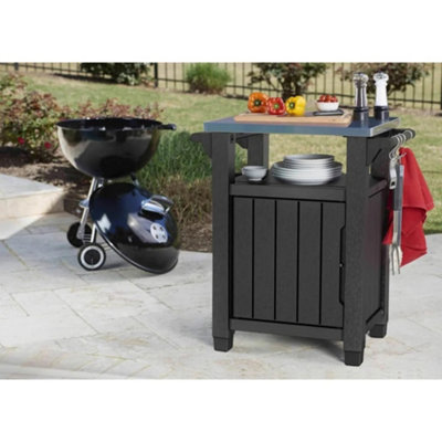 Keter Unity Bbq Side Table Graphite from B&Q