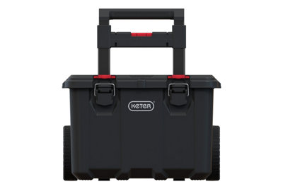 Keter Stack n Roll Mobile Tool Storage Cart Small Black/Red - Image 8