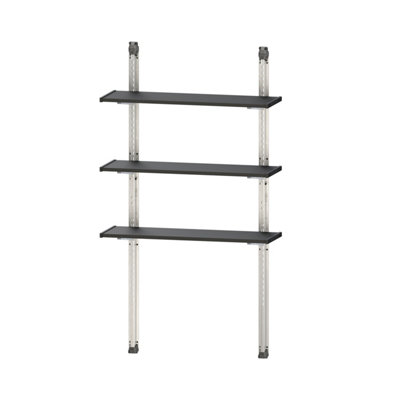 Keter 3 Shelf Steel Shelving Unit (H)1800Mm (W)970Mm Black