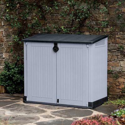 Keter Store It Out Midi 880L Resin 132X71.5Ft Bin StorageGrey from B&Q