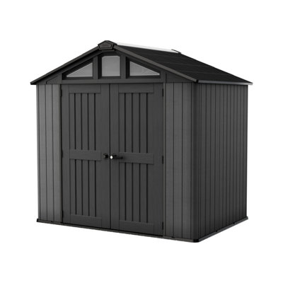 Keter 8X6 Ft Apex 2 Door Shed With Floor & 10 Windows (Base Included)-310826