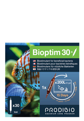 B&Q -  Prodibio Bioptim 30 Vials Biological Filter Bacteria Booster