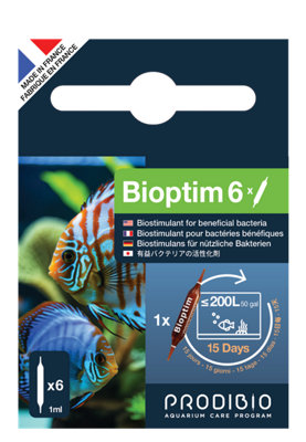 B&Q -  Prodibio Bioptim 6 Vials Biological Filter Bacteria Booster