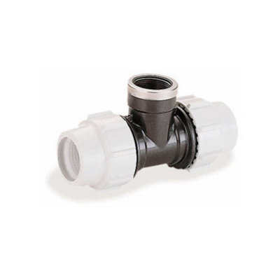 Plasson Female Branch Tee 25mm X 25mm X 1/2" 7140 (Pl071400025005) from B&Q