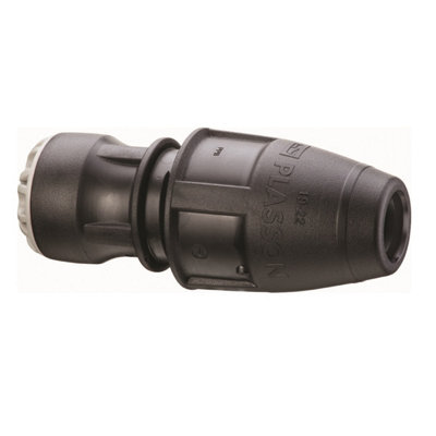Plasson Push-Fit (Series 1) Universal Coupler 25mmx24-28mm 10017U025028 from B&Q