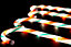72CM Tall Christmas Candy Cane Stack Lights Red, White and Green Set of 4 Mains Powered