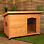 72cm x 1.04m Medium Outdoor Garden Cosy Wooden Dog House Kennel with Window
