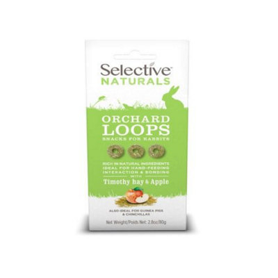 Supreme Selective Naturals Orchard Loops Timothy Hay & Apple 80G (Pack Of 4) from B&Q