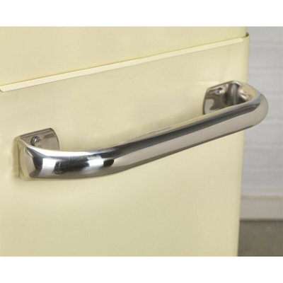 730mm Retro Cream Portable Tool Chest with 4 Drawers and Locking Mechanism