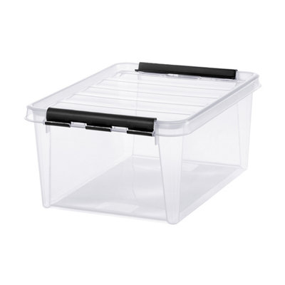 Smartstore Classic 14L Small Plastic Stackable Storage Box With Lid from B&Q
