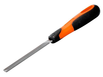 Bahco 200Mm Handled Second Cut File With Ergo Grip For Precision Filing