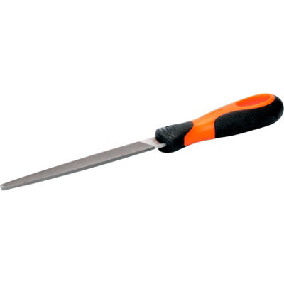 Bahco 200mm (8") Flat Safety Edge Second File With Handle from B&Q