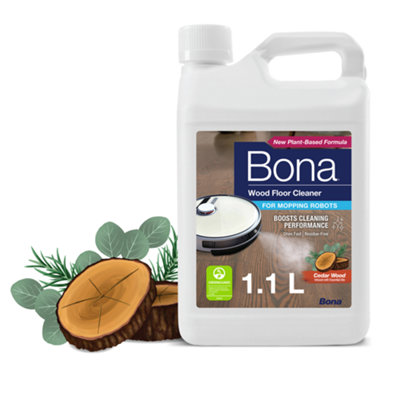 B&Q -  Wood Floor Cleaner For Mopping Robots And VacuumsConcentrateQuick-Drying And Streak-FreeCedar Wood1.1L