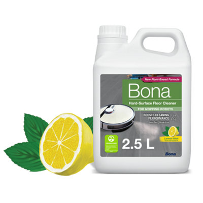 B&Q -  Hard-Surface Floor Cleaner For Mopping Robots And VacuumsConcentrateQuick-Drying And Streak-FreeLemon Mint2.5L