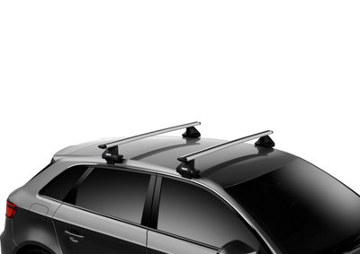 Thule Roof Rack Bars Wingbar Evo SilverFits Vauxhall Astra 5Dr Hatch 2022- Onwards from B&Q