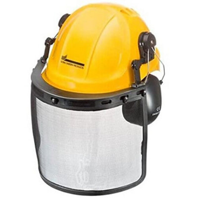 Stiga Universal Safety Helmet With Visor & Ear Defenders from B&Q