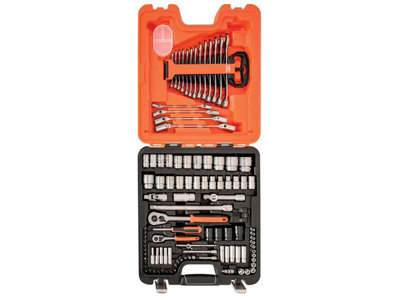 B&Q -  S106 Socket & Spanner Set Of 106 Af & Metric 1/4 & 1/2In Drive Bahs106