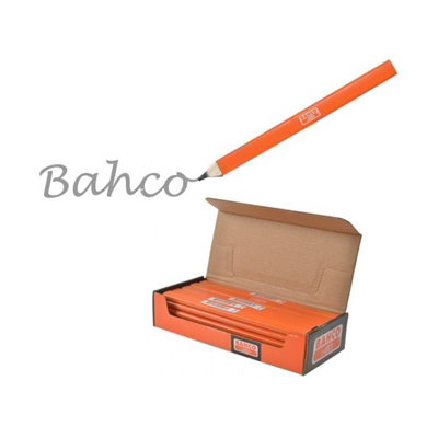 Bahco P-HB Carpenters Pencils Joiners Builders Flat HB Easy Grip Pack of 10 - Image 9