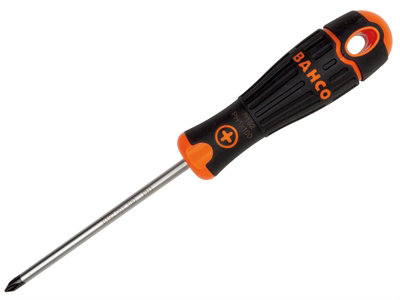 B&Q Bahco B192.002.125 Bahcofit Screwdriver Phillips Tip Ph2 X 125Mm Bah192002125 Black