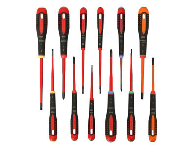 Bahco BE-9878SL ERGO 12 Piece VDE Insulated Slim Screwdriver Set SL/PH/PZ/TX - Image 8