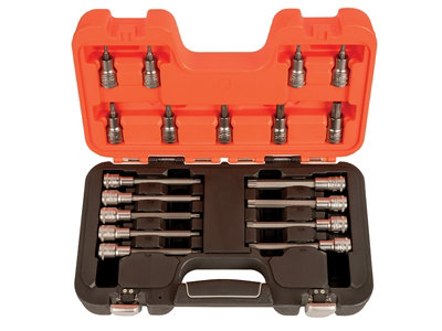 B&Q -  S18Torx S18Torx 1/2In Drive Socket Set 18 Piece Bahs18Torx