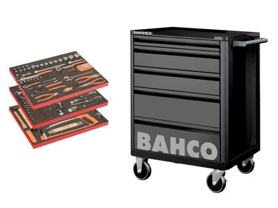 Bahco Basic Basic Tool Trolley General Purpose Tool Kit158 Piece Bahbasic from B&Q