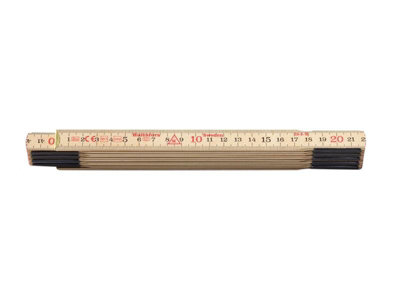 Hultafors 100004 Wooden Folding Rule 2M Hul100004 from B&Q