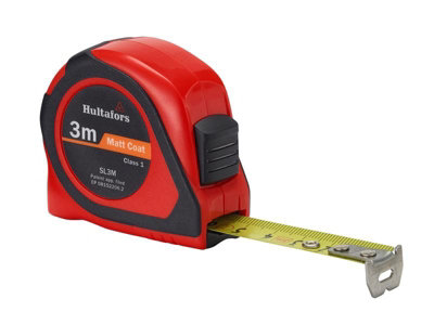 Hultafors Yellow Sl3m Short Steel Tape Measure Width 16Mm Metric Only Hul351103 3M