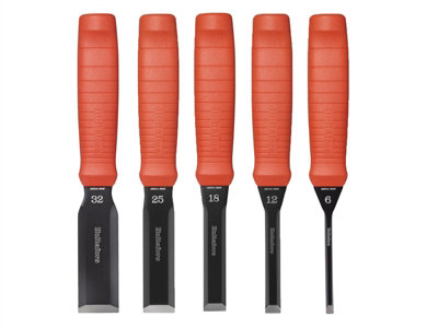 B&Q -  390006 Scandinavian Butt Chisel Set5 Piece Huledc5