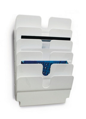 Durable  FLEXIPLUS 6 Wall Mounted Literature Holder A4 Landscape White - Image 6