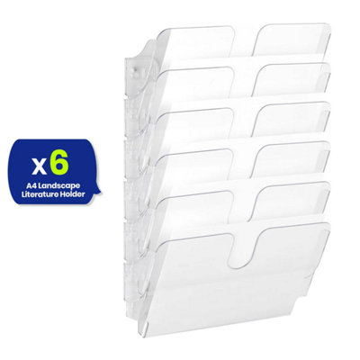 Durable FLEXIPLUS 6 A4 Landscape Literature Holder Wall Mounted Document Holder - Image 12