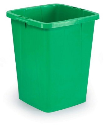 Durable DURABIN 90L Square Recycling Bin - Green - Large - Image 9