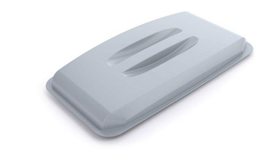 Durable  60L Grey - Rectangular Recycling Bin Lid - Food Safe - DURABIN - Image 5