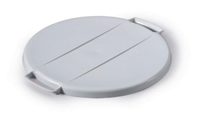 Durable Grey Round Bin Lid - Strong Food Safe Lid - Durabin 40L