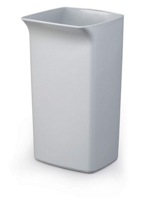 Durable 40L Square Waste Bin Grey | Strong Stylish Recycling Bin | DURABIN - Image 9