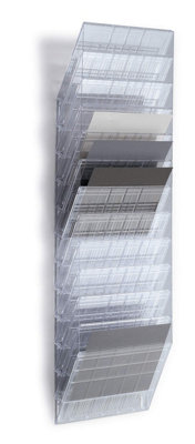 Durable  Flexiboxx 12 Wall Mounted Literature Holder A4 Landscape Clear - Image 7