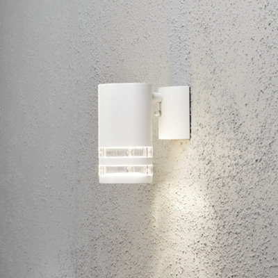 Luminosa Lighting Light/White Luminosa Ing Luminosa Modena Outdoor Modern Single Wall Transparent, Ip44 15.5Cm