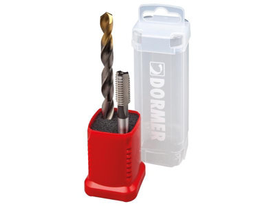 Dormer L000E500M10No2Xa002 Hss Duo M10 Second Tap + A002 Drill Bit Dore500M10N2