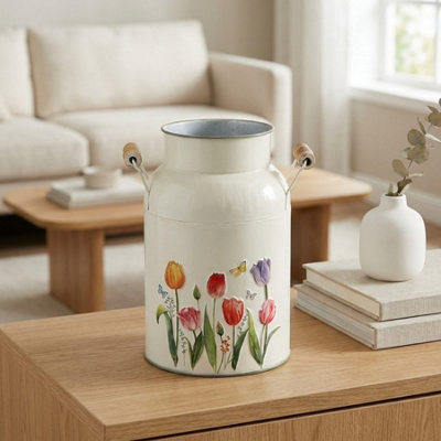 Garden Greatness Embossed Tulip Bud Vase Botanical from B&Q