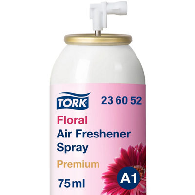 Tork 236052 Air Freshener Spray A1 / Refill Compatible With A1 Air Freshener System/premium Room Freshener/floral