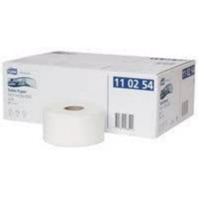 Tork T2Mini Soft Jumbo Roll Premium White Leaf Pattern Toilet Paper Pack 24x170m - Image 10