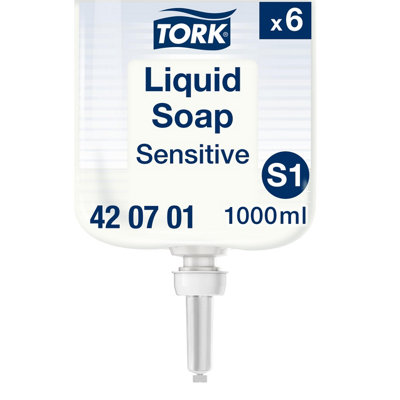B&Q -  Sensitive Liquid Soap S1Dermatologically Tested6 X 1000Ml420701