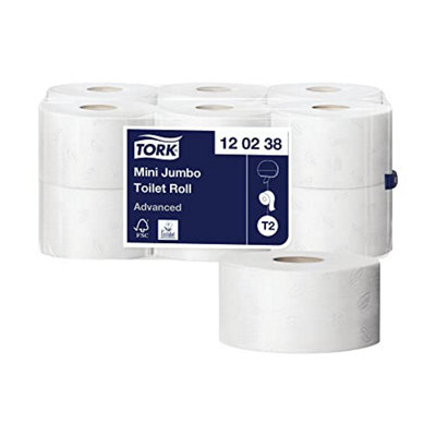 Tork T2 Mini Jumbo Toilet Roll 2-Ply Pack of 12 120238 SCA89996 - Image 11